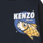 Boys Navy Blue Logo Sweatshirt, 1, hi-res