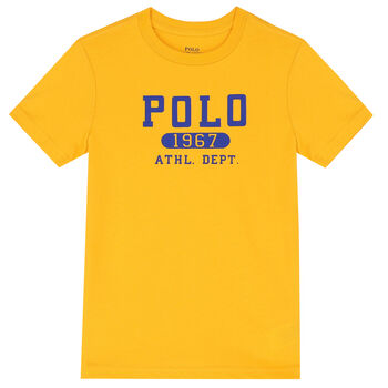 Boys Yellow Logo T-Shirt