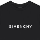 Boys Black Logo T-Shirt, 1, hi-res