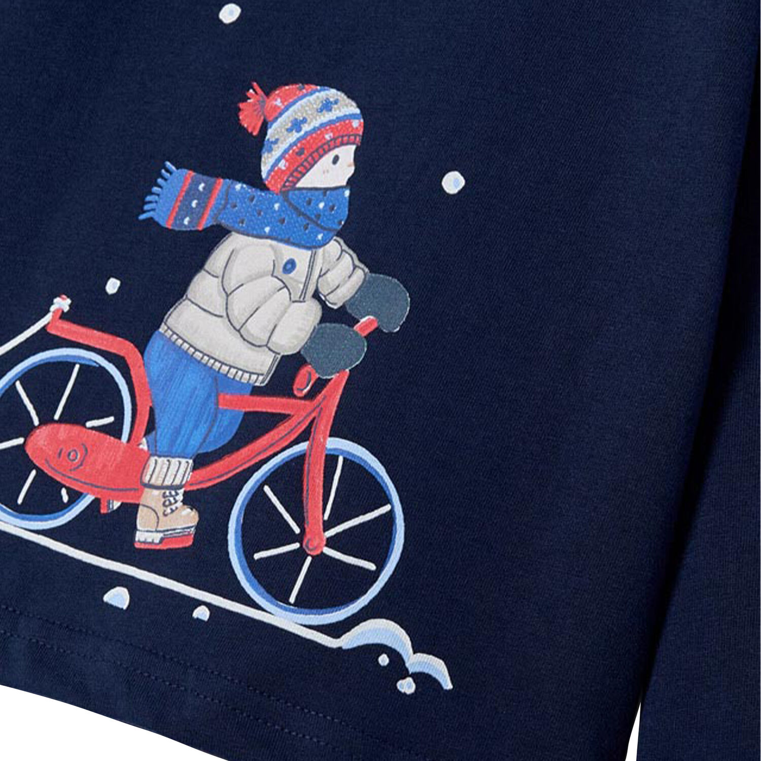 توب بأكمام طويلة برسومات باللون الكحلي للأولاد, 1, hi-res image number null