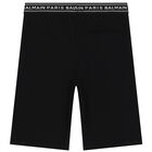 Black Logo Shorts, 1, hi-res