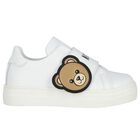 White Teddy Bear Logo Trainers , 2, hi-res
