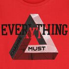 Boys Red Logo Long Sleeve Top, 1, hi-res