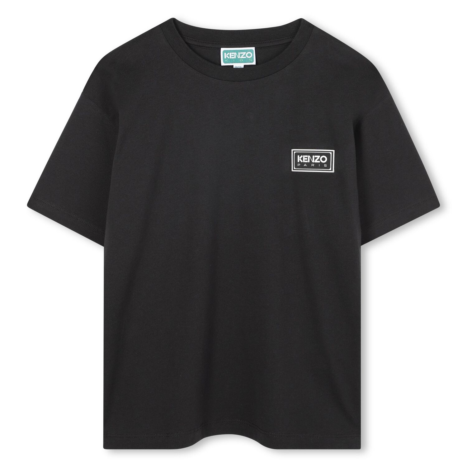Boys Black Logo T-Shirt, 1, hi-res