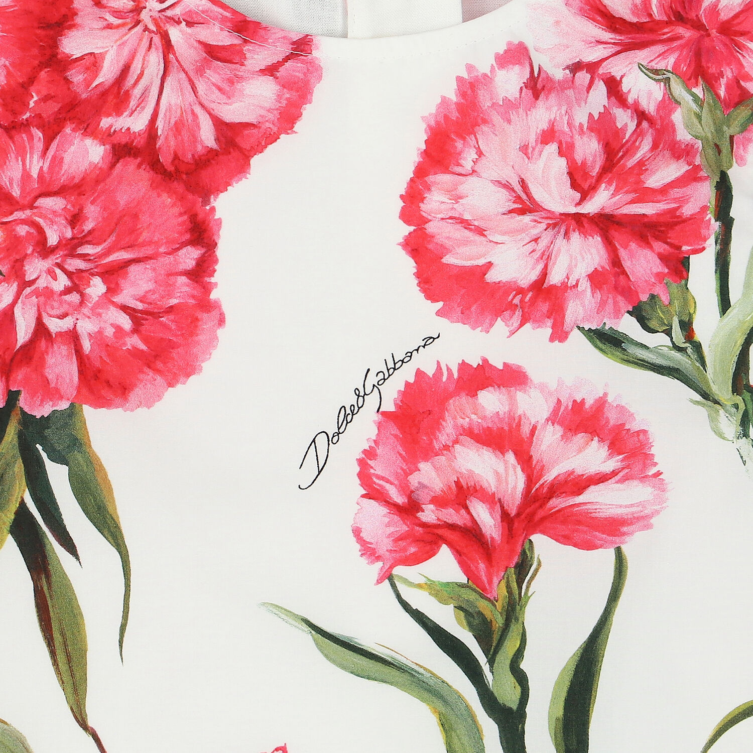 Girls Ivory & Red Floral Dress, 1, hi-res