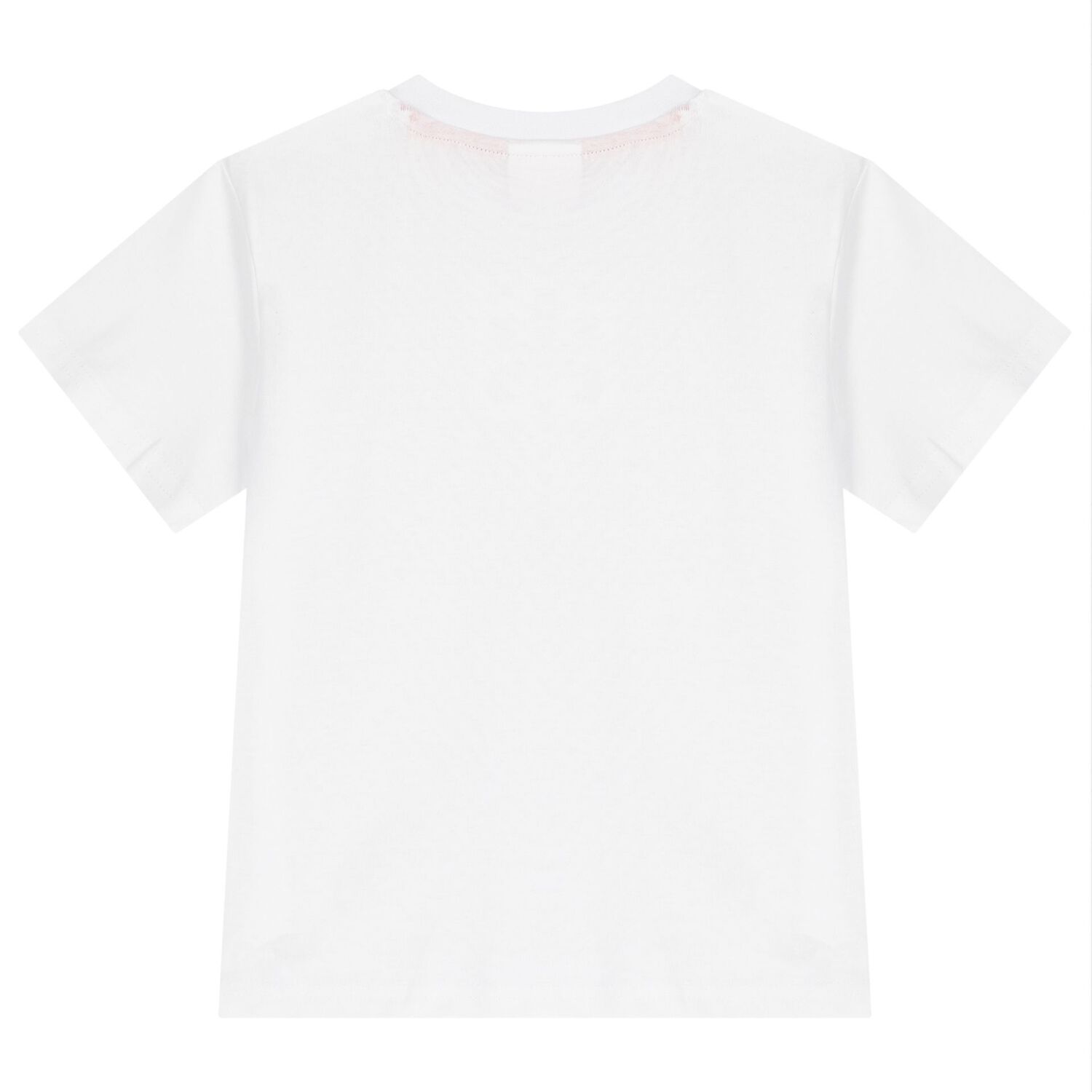 Boys White Cotton Logo T-Shirt, 1, hi-res