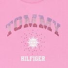Girls Pink Rhinestone Logo T-Shirt , 2, hi-res