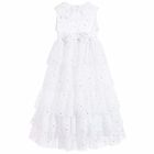 Girls White Party Dress, 1, hi-res