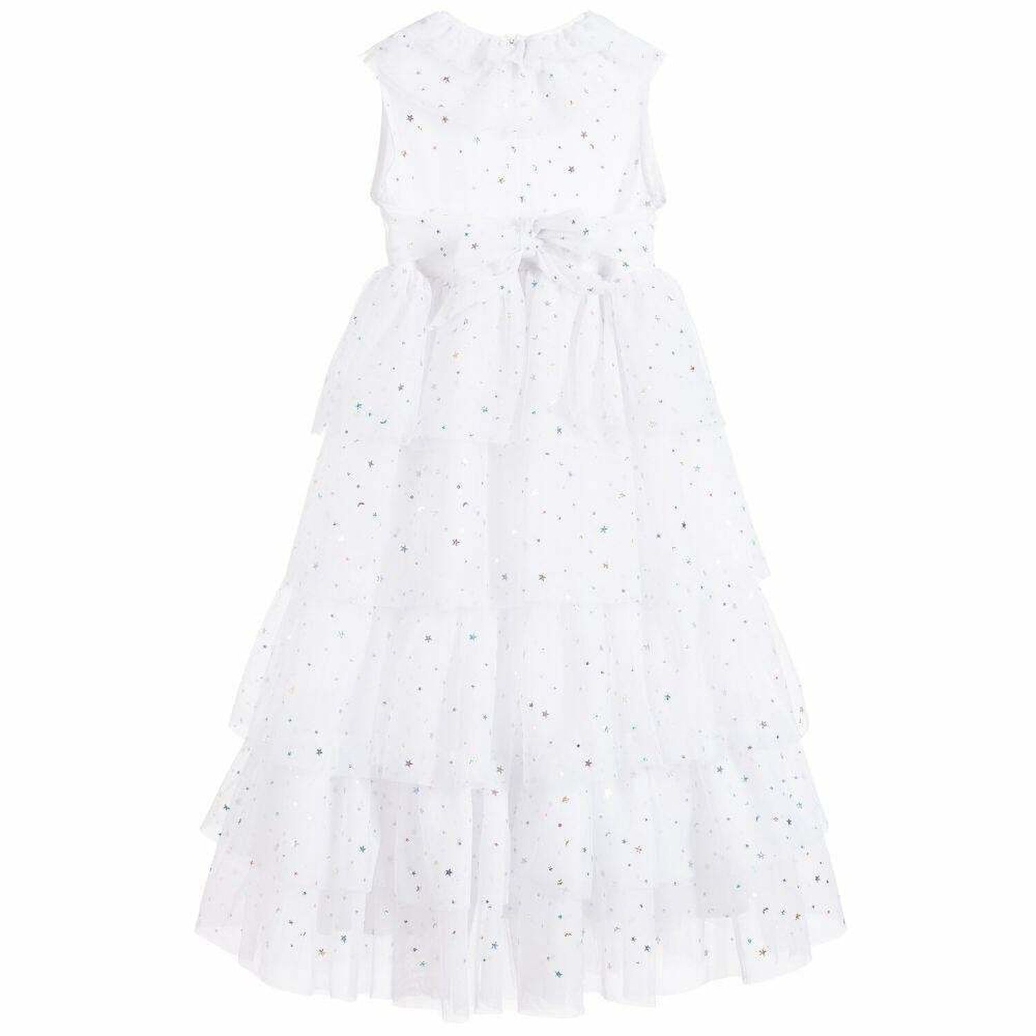 Girls White Party Dress, 1, hi-res image number null