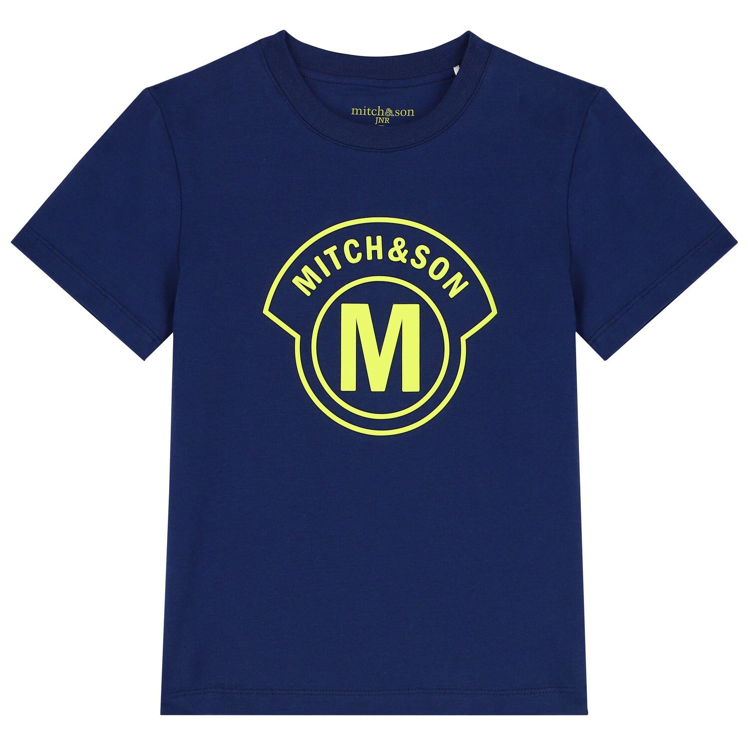 طقم أولاد شورت بالشعار باللون الكحلي والأخضر, 1, hi-res image number null