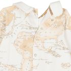 Ivory & Beige Geo Map Babygrow Gift Set, 1, hi-res