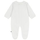 بدلة أطفال باللون بيضاء وبيج بشعار, 1, hi-res