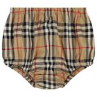 طقم فستان بنات كاروهات باللون البيج, 1, hi-res