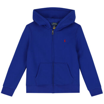 Boys Blue Logo Zip Up Top