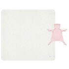 Baby Girls White & Pink Comforter & Blanket Gift Set, 2, hi-res