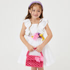 حقيبة يد مطرزة باللون الوردي للبنات, 1, hi-res