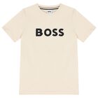 Boys Ivory Logo T-Shirt, 2, hi-res