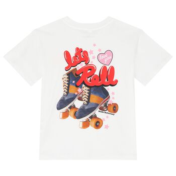 Girls White Logo T-Shirt