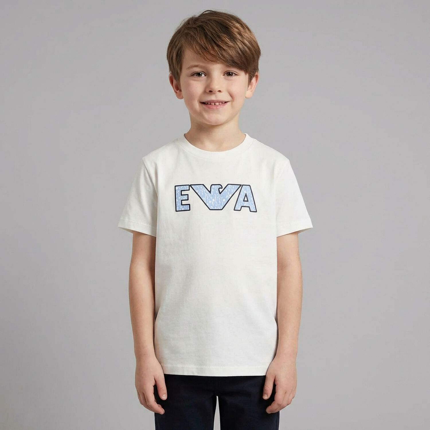 Boys Ivory Logo T-Shirt, 1, hi-res