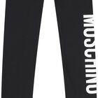 Girls Black Logo Leggings, 1, hi-res