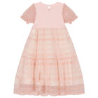 فستان بالشعار باللون الوردي, 1, hi-res