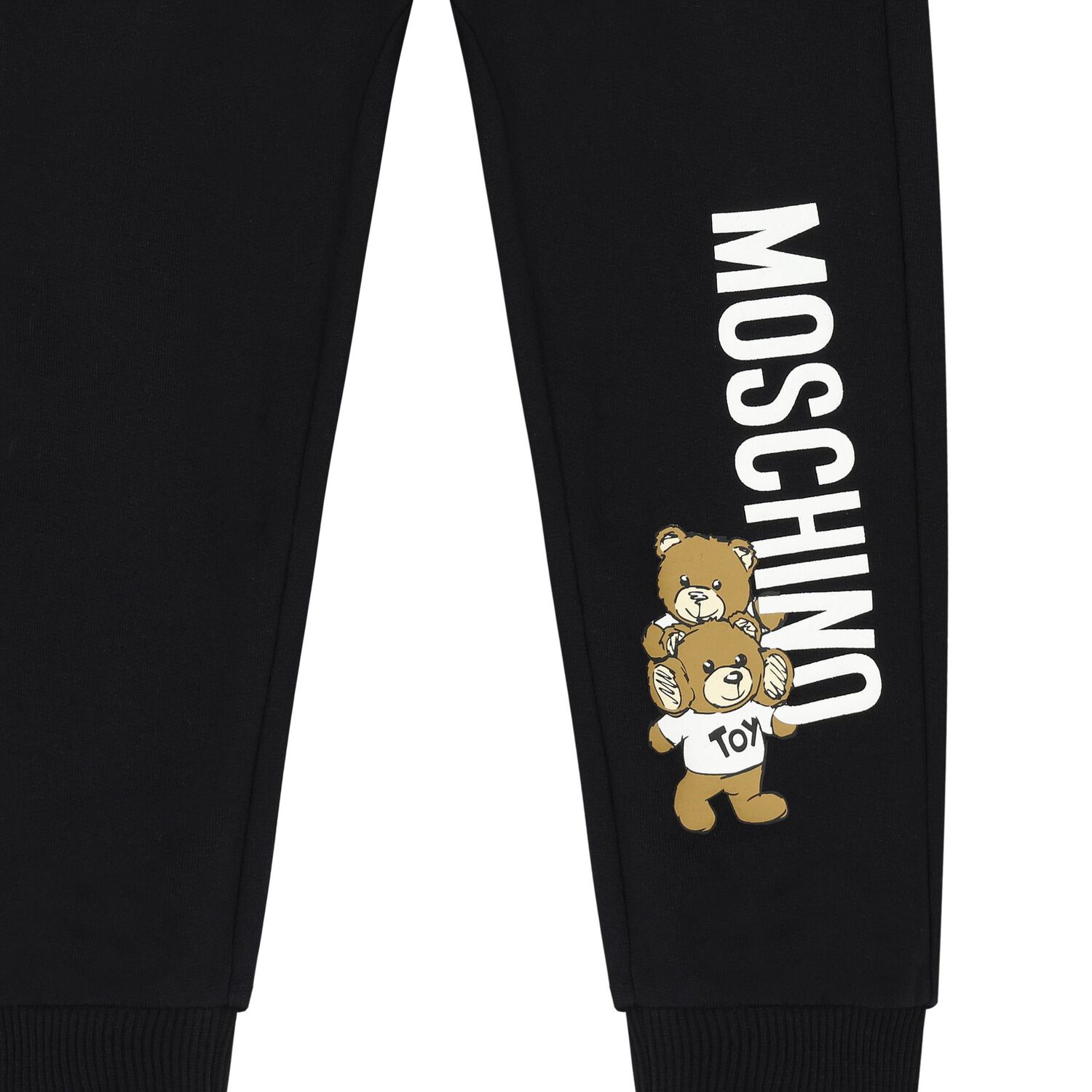 Black Teddy Bear Logo Joggers, 1, hi-res image number null