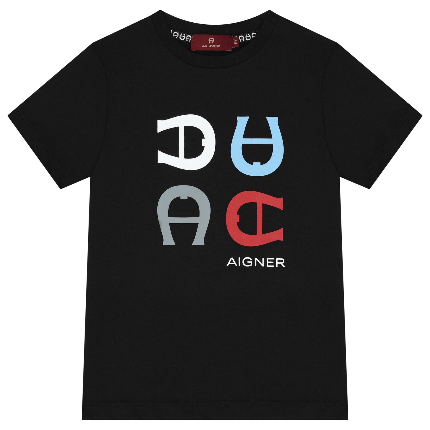 Boys Black Logo T-Shirt, 2, hi-res image number null