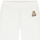 Younger White Teddy Bear Logo Tracksuit, 1, hi-res