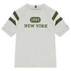 Boys Grey Logo T-Shirt, 1, hi-res