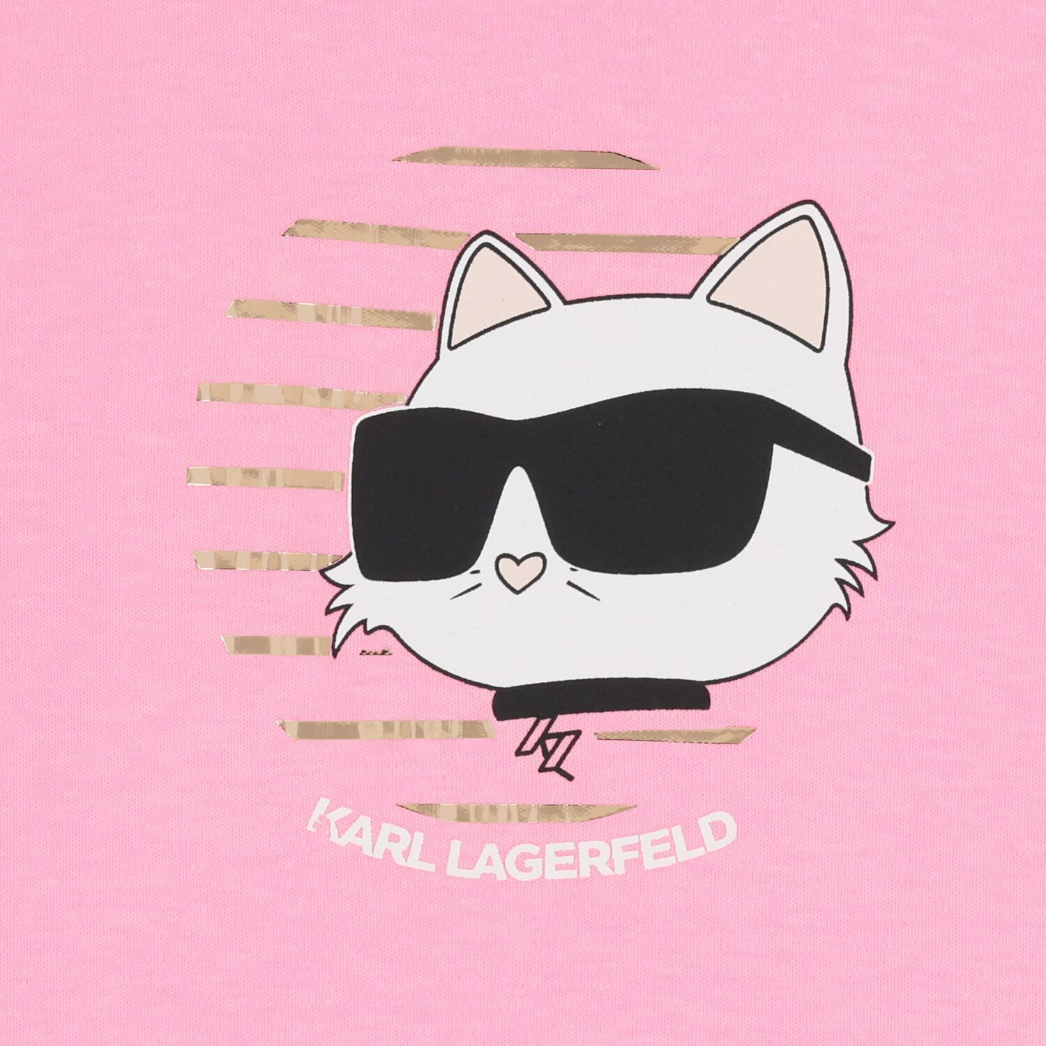 Girls Pink Choupette Logo Dress, 1, hi-res