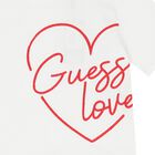 تيشيرت بنات بالشعار باللون الأبيض, 1, hi-res