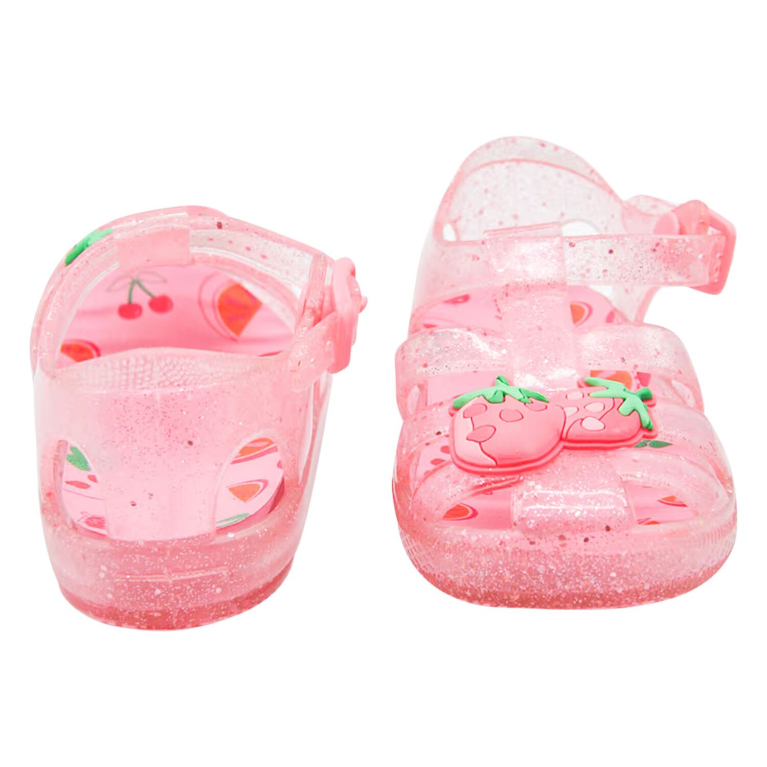 Younger Girls Pink Jelly Sandals, 1, hi-res