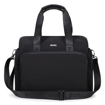 Black Mini Me Logo Baby Changing Bag