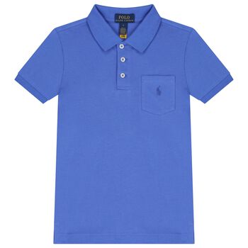 Ralph Lauren Boys Blue Logo Polo Shirt, 1 Boys Blue Logo Polo Shirt