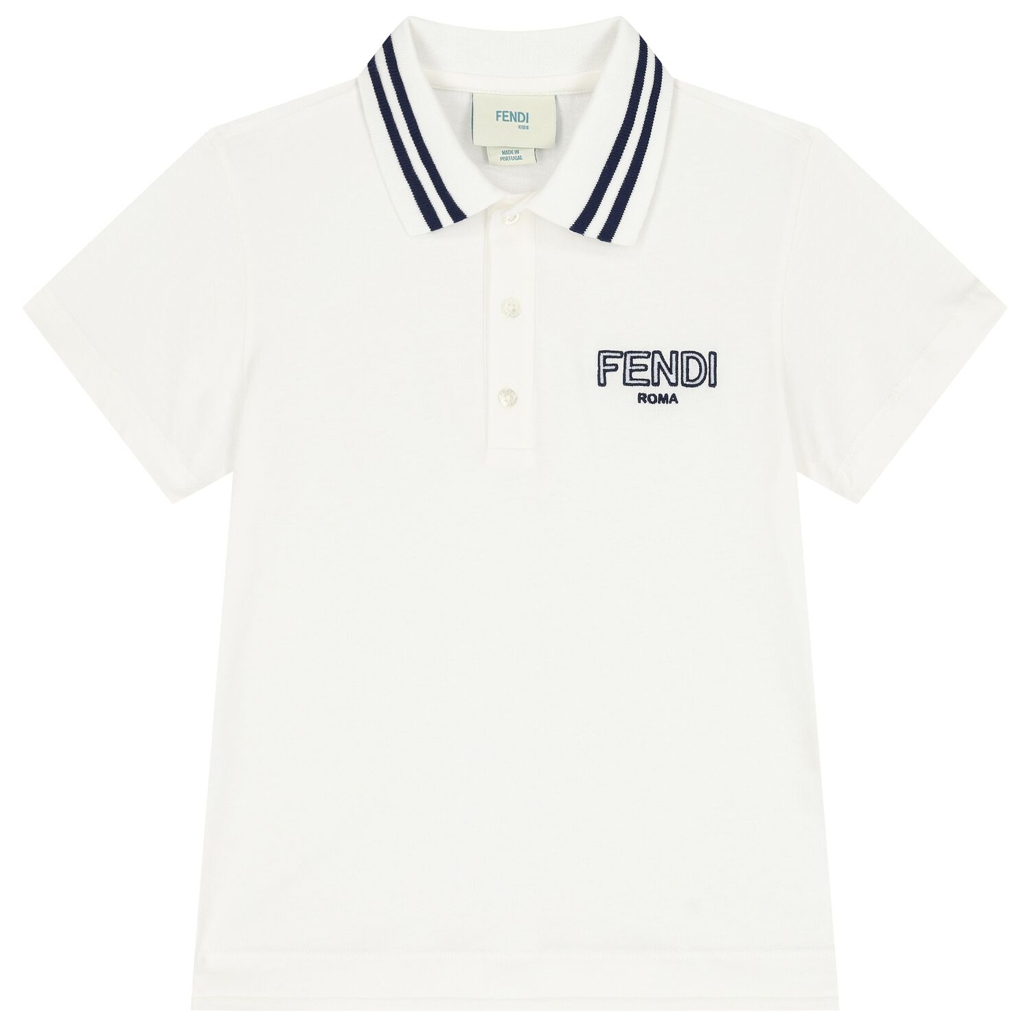 تيشيرت بولو أولاد بالشعار باللون العاجى, 1, hi-res image number null