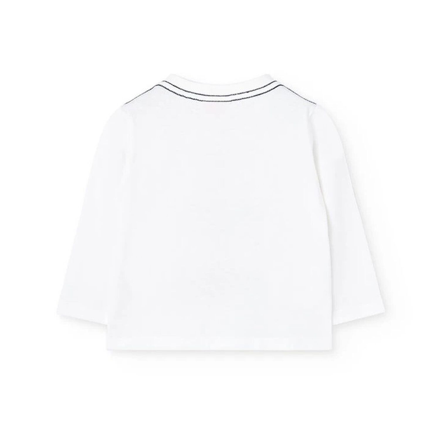 Boys Ivory Long Sleeve Top, 1, hi-res