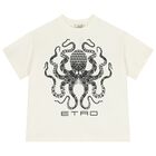 Boys Ivory & Black Octopus T-Shirt             , 1, hi-res
