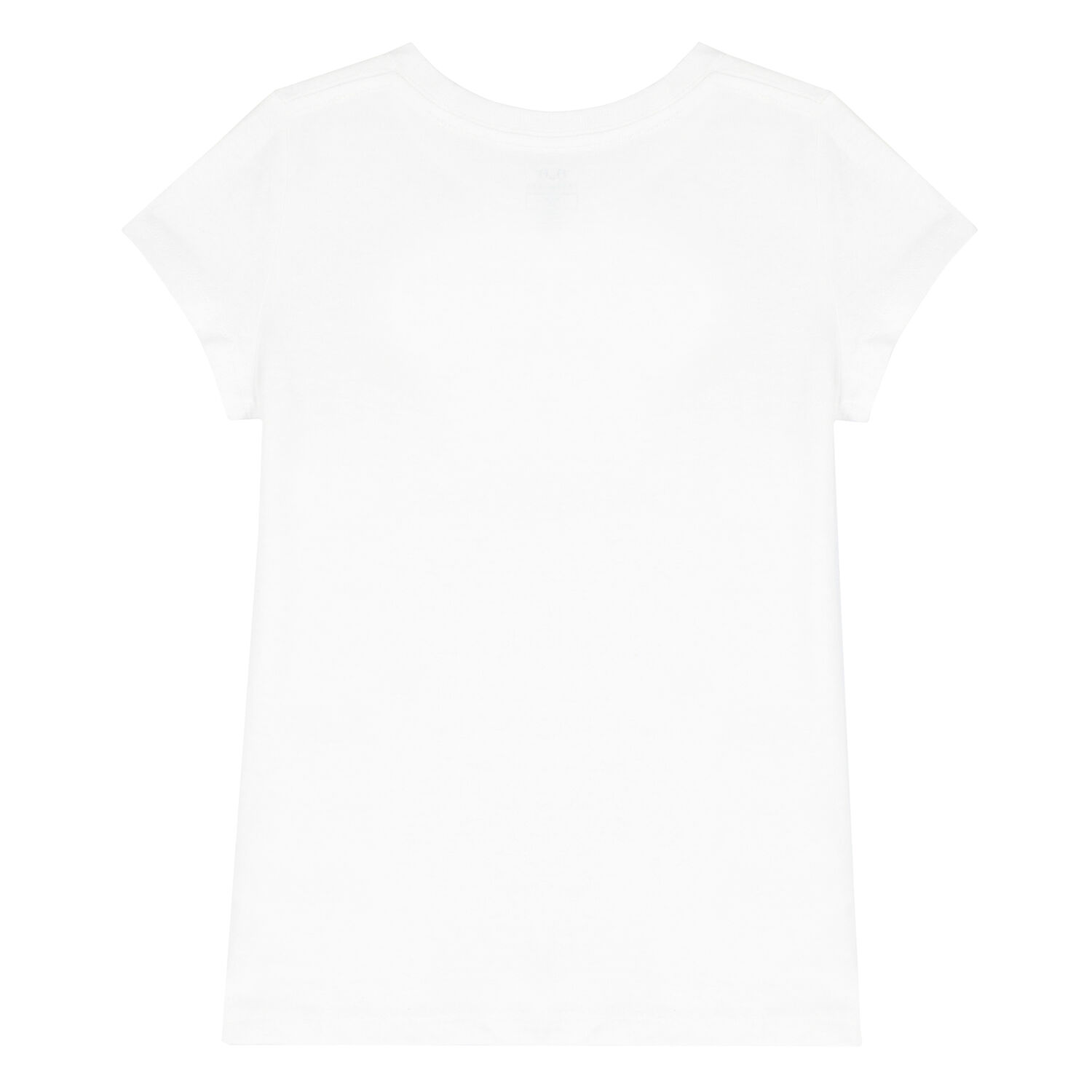 Girls White Logo T-Shirt, 1, hi-res