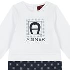 افارول بالشعار باللون الكحلى  و الأبيض للأطفال, 1, hi-res