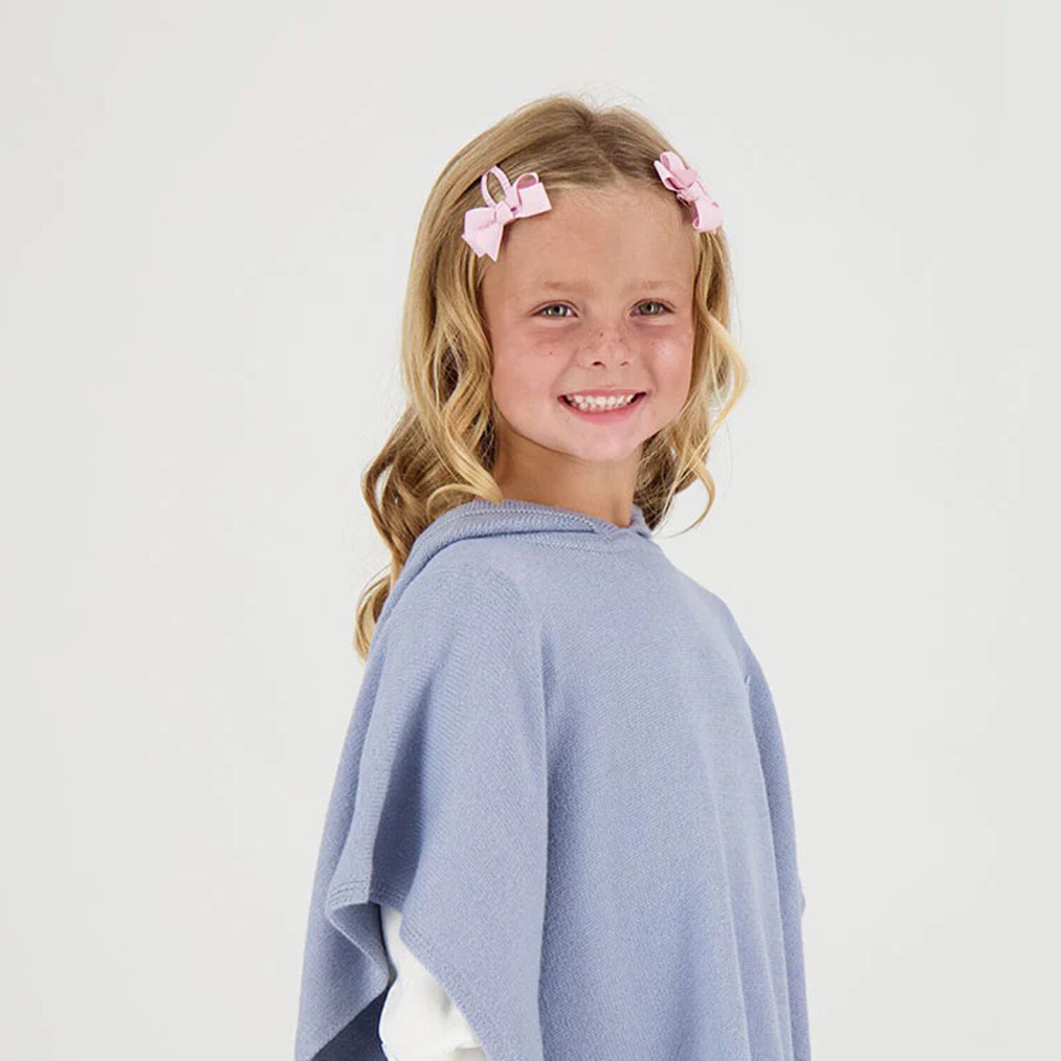 مشبك شعر بفيونكة باللون الوردى (قطعتين), 2, hi-res