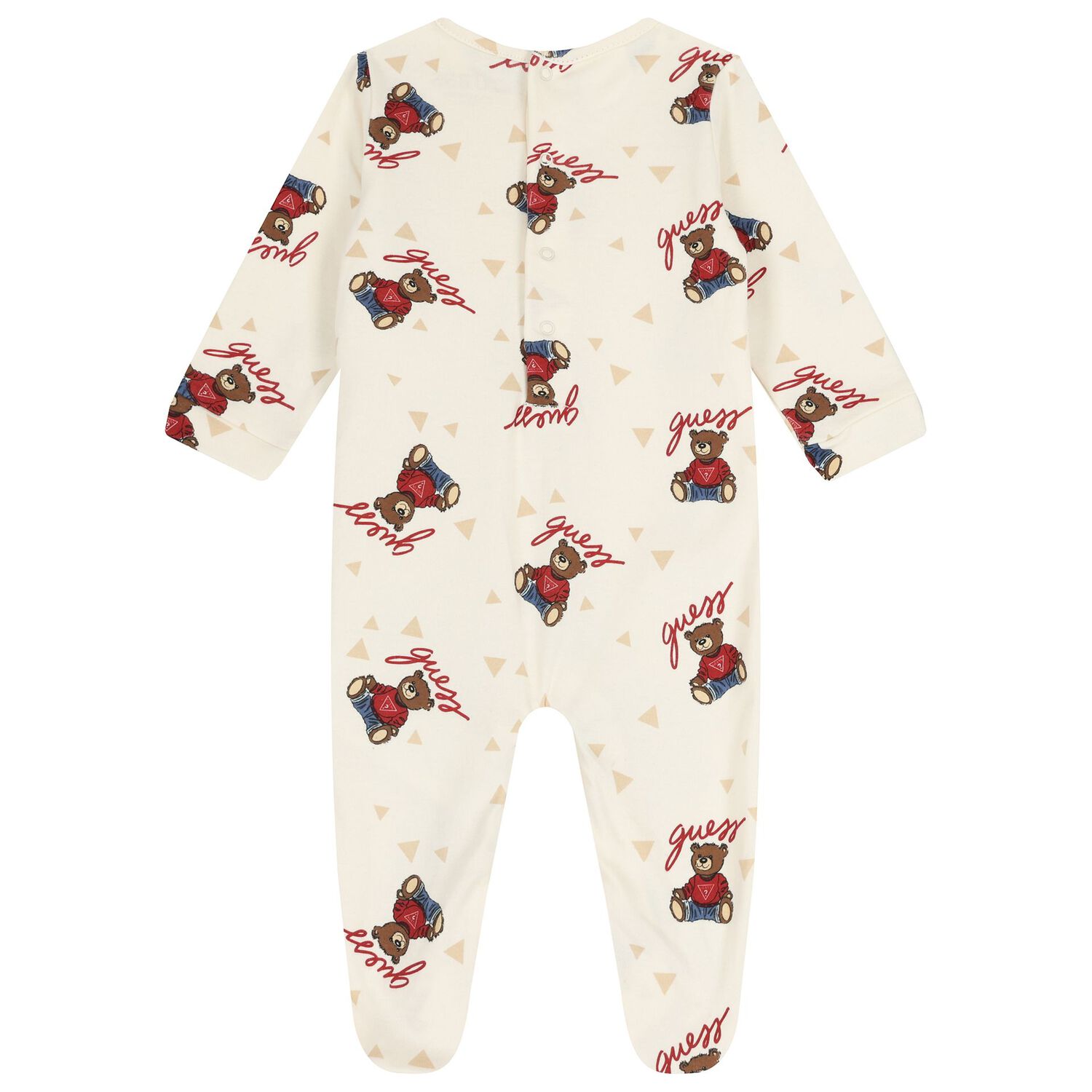 بدلة أطفال بشعار دب تيدي باللون العاجي, 2, hi-res