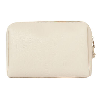 Beige Logo Baby Wash Bag