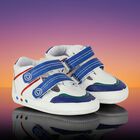 Baby Boys White Logo Trainers, 1, hi-res