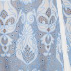 Girls White & Blue Embroidery Maxi Dress, 1, hi-res