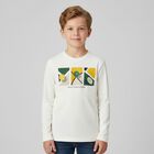 Boys Ivory Long Sleeve Top, 1, hi-res