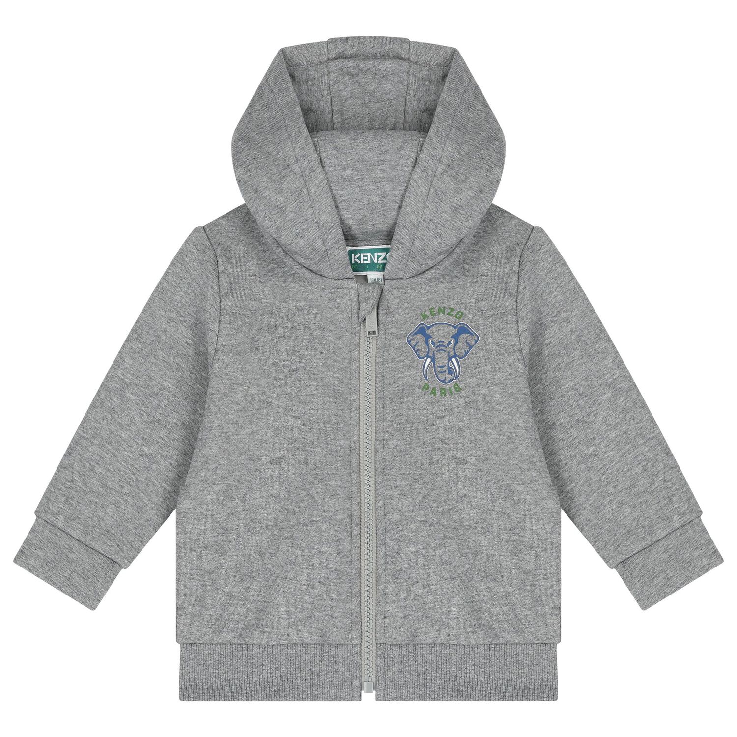 بدلة رياضية أولاد بالشعار باللون الرمادي, 1, hi-res