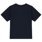 تيشيرت بشعار الدب توماس باللون الكحلى, 1, hi-res