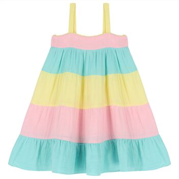 Girls Multi-Coloured Tiered Dress
