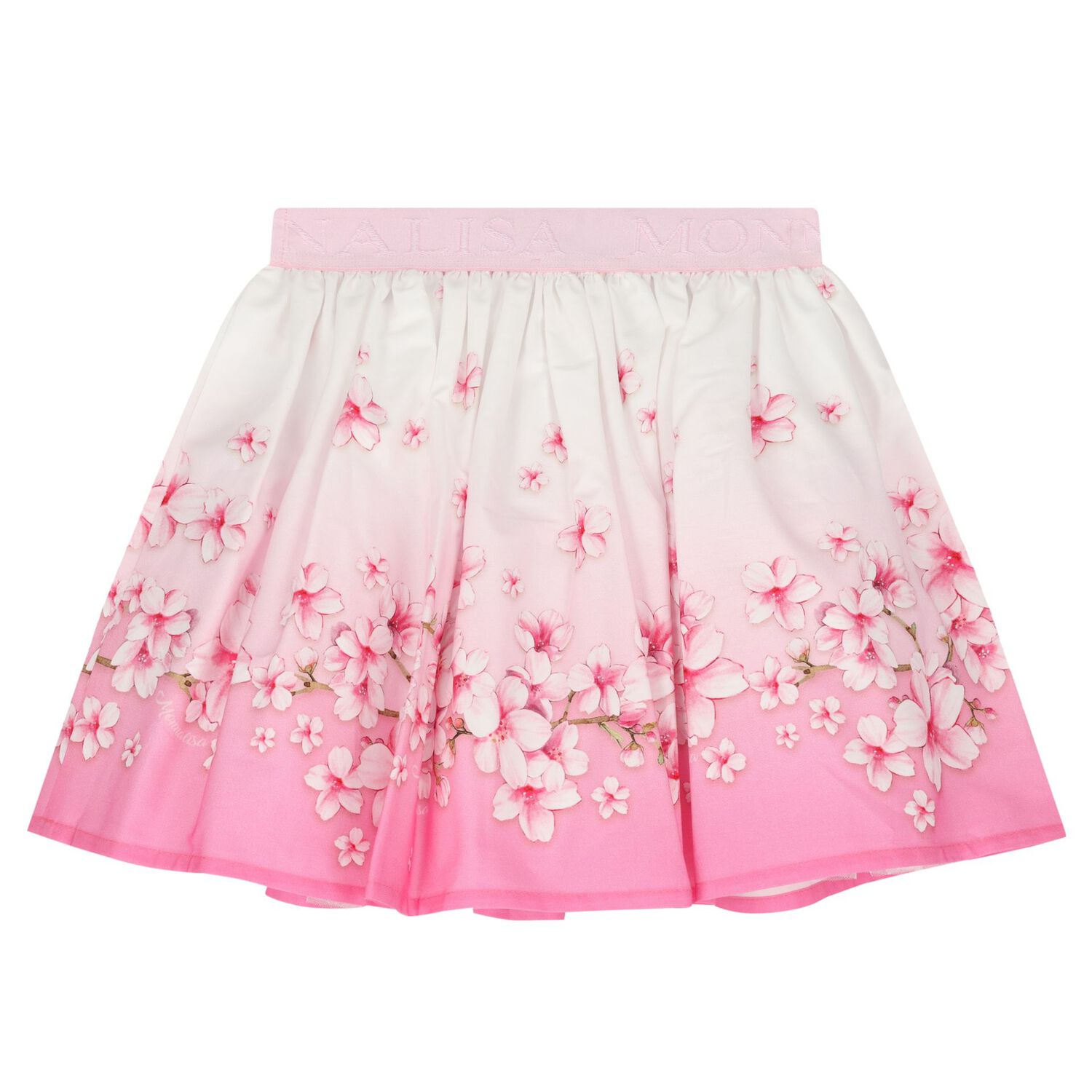 فستان بنات بشعار الزهور باللون الأبيض و الوردى, 1, hi-res