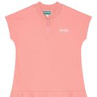 Girls Pink Logo Dress, 1, hi-res